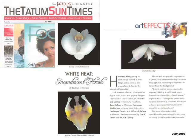 Art Featured in Focus Section of The Tatum Sun Times